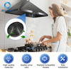 Filtro de campana extractora de carbón activado de alta eficiencia compatible con Whirlpool, KitchenAid, Samsung 