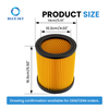 Reemplazo de filtro de cartucho de aspiradora Compatible con Parksides PWD 12 A1 20 A1 25 A1 30 A1 personalizado disponible
