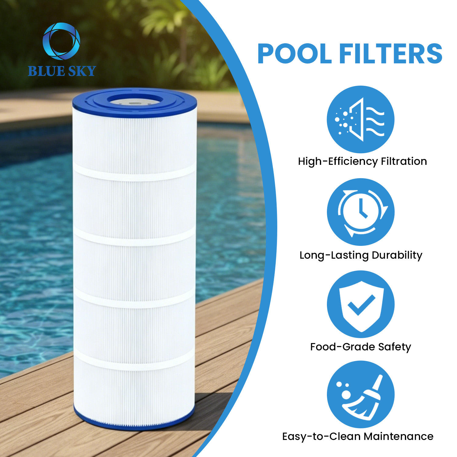 Cartucho de filtro de piscina de 120 pies cuadrados apto para C1200 CX1200RE PA120 C-8412 FC-1293