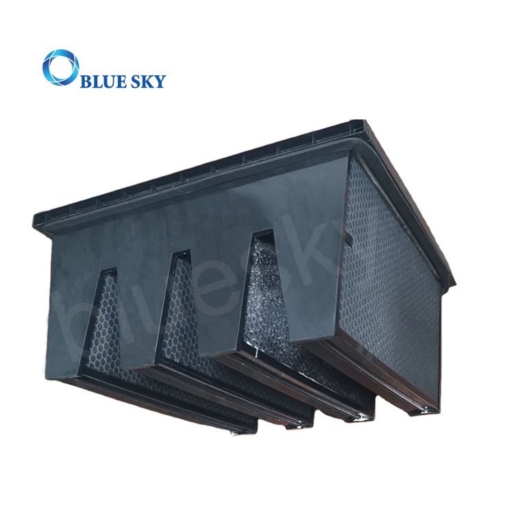  Honeycomb Activated Carbon 4 V-Bank Filtros de aire para aire acondicionado Sistema HVAC