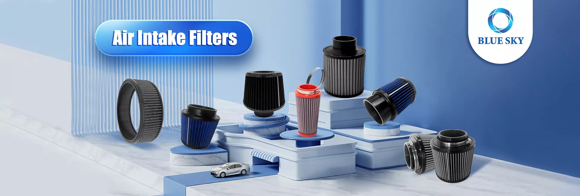 Productos calientes del filtro de entrada de aire del filtro automático de las ventas del cielo azul