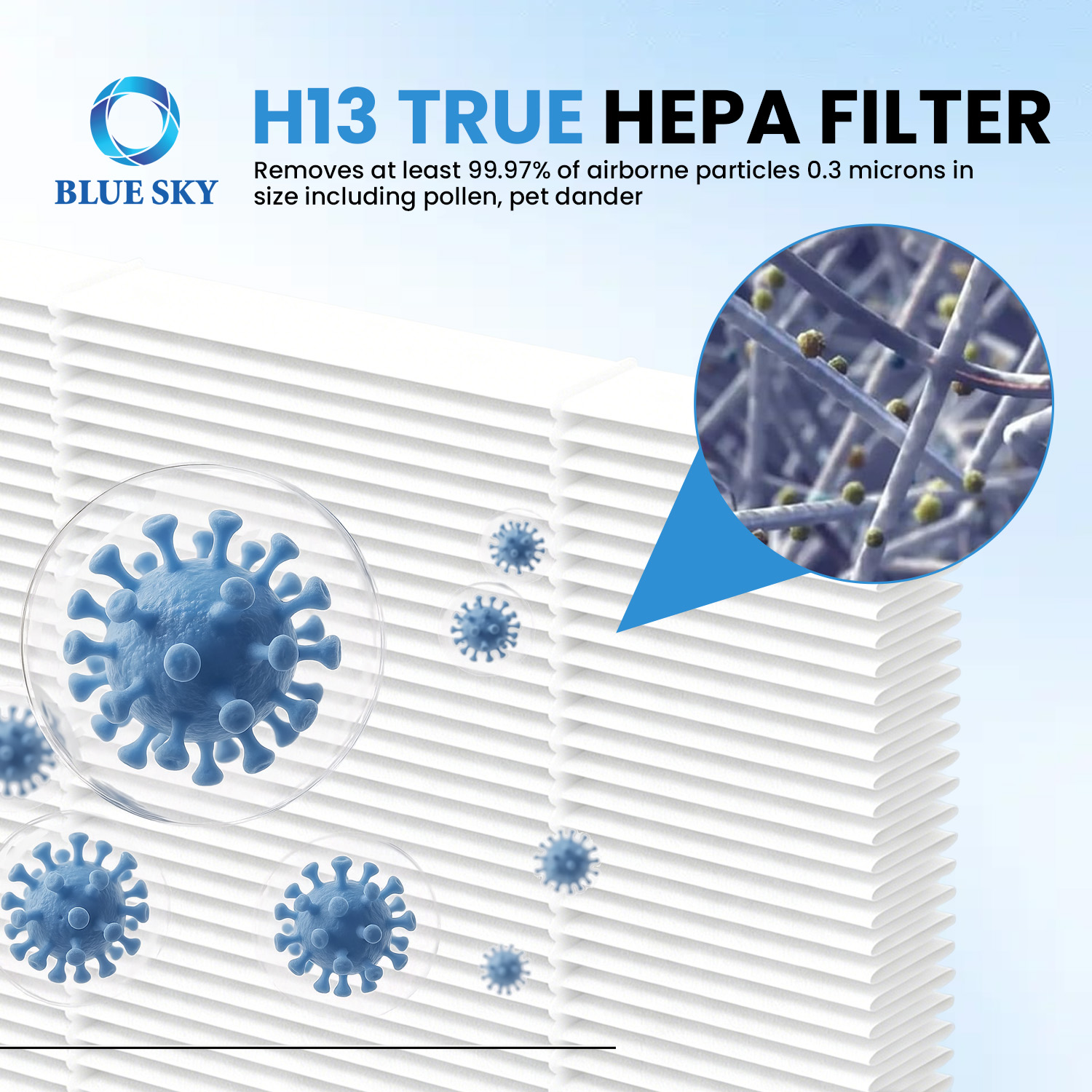 Reemplazo de filtro de carbón activado HEPA 2 en 1 compatible con purificador de aire KNKA APH4000
