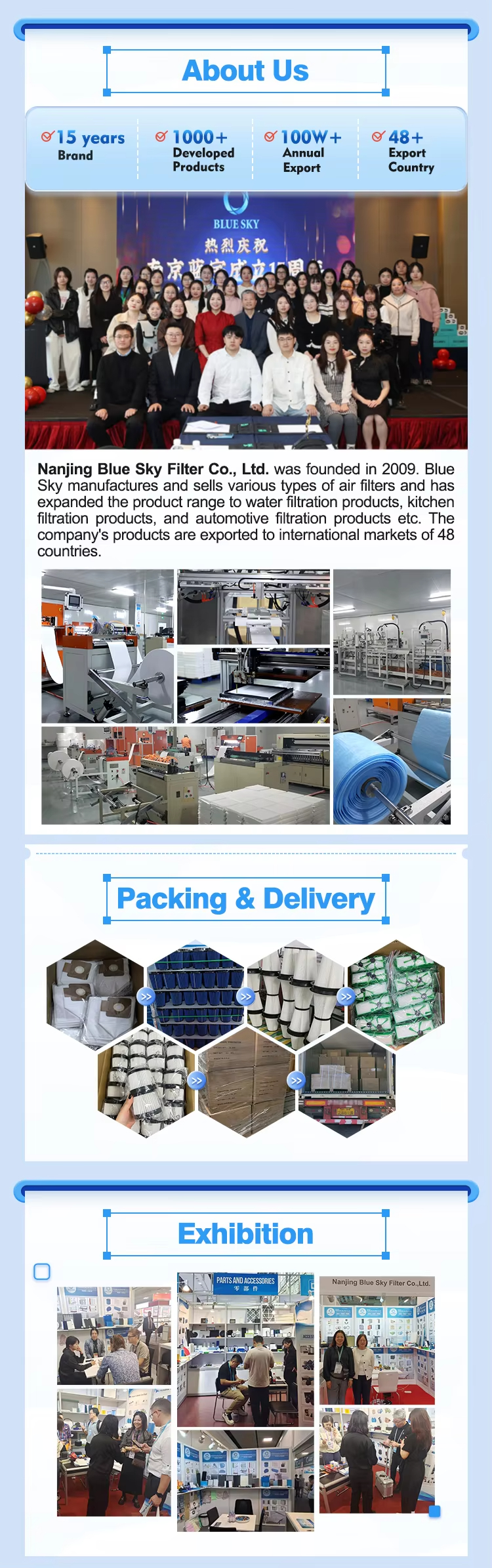 Conozca más sobre nosotros Nanjing Blue Sky Filter
