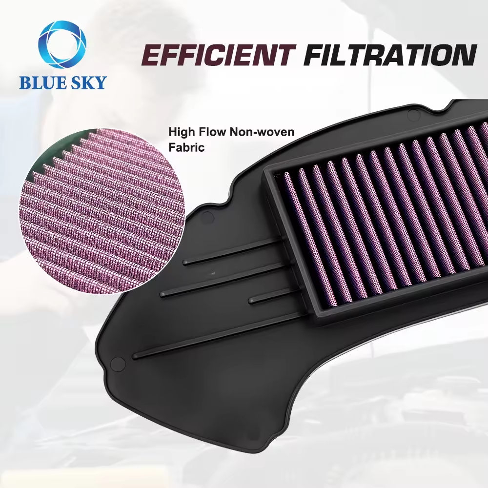 Filtro de aire de motocicleta de ajuste personalizado para NMAX 155 / NMAX 125 (2015-2022), reemplazo de filtro de entrada de aire