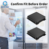 Reemplazo de filtro de aire de refrigerador de carbón activado apto para Liebherrs 7440021-00, cartucho de filtro de refrigerador de eliminación de olores