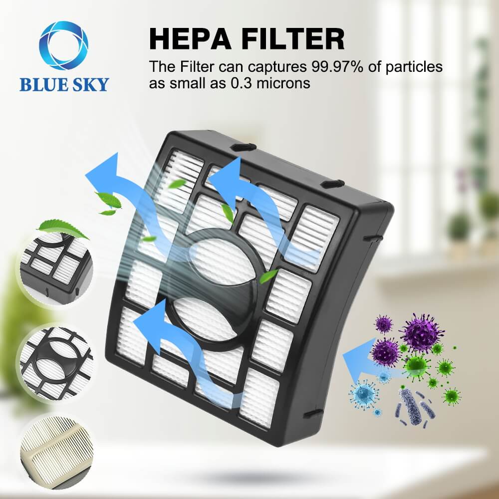 Filtro de espuma y fieltro, reemplazo del kit de filtro HEPA para Shark UV725 UV725 26 CU530 ZU560 ZU561 ASUNTA DE LA ELIVA DEL ASIGADO