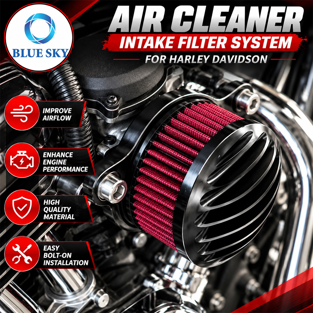 Kit de filtro de aire compatible con Harleys-Davidsons Sportster XL883 XL1200