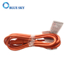 Cable de alimentación eléctrica y cable de extensión naranja de 3 m para aspiradoras
