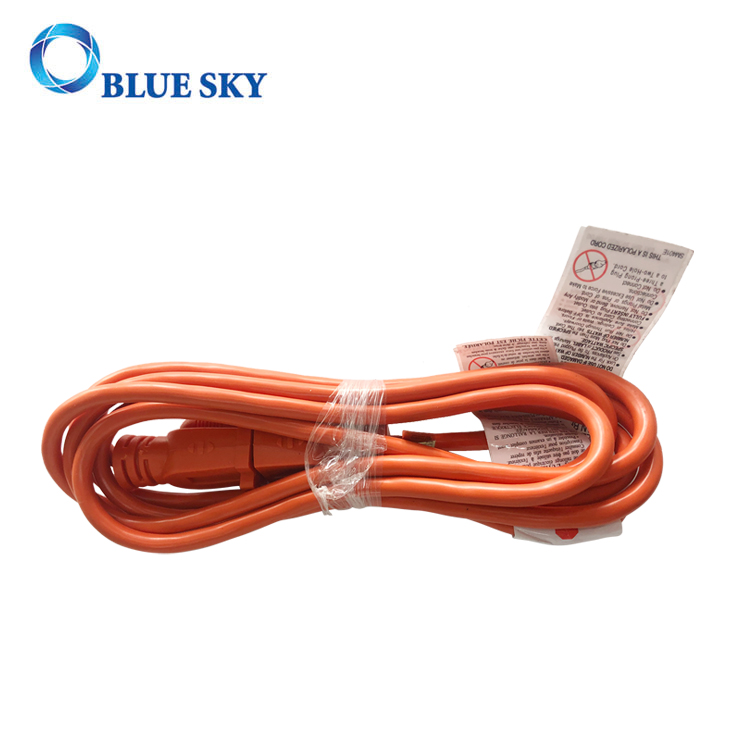 Cable de alimentación eléctrica y cable de extensión naranja de 3 m para aspiradoras