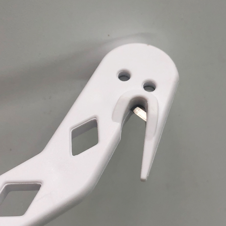 Cepillo de herramienta de limpieza de raspador de mango largo blanco para aspiradora robot