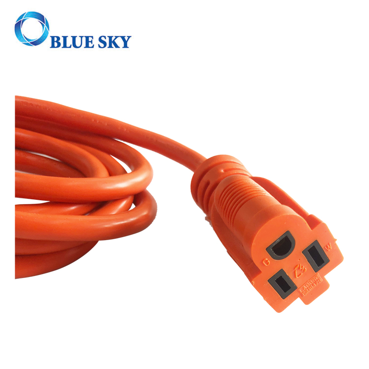 Cable de alimentación eléctrica y cable de extensión naranja de 3 m para aspiradoras