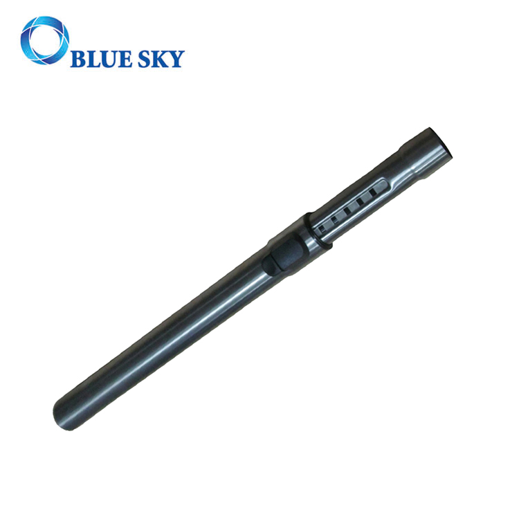 Tubo de metal de extensión telescópica negro de 33 mm para aspiradoras